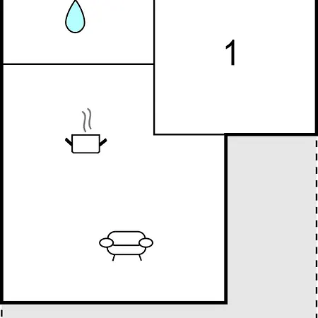 Apartment In With Kitchenette *